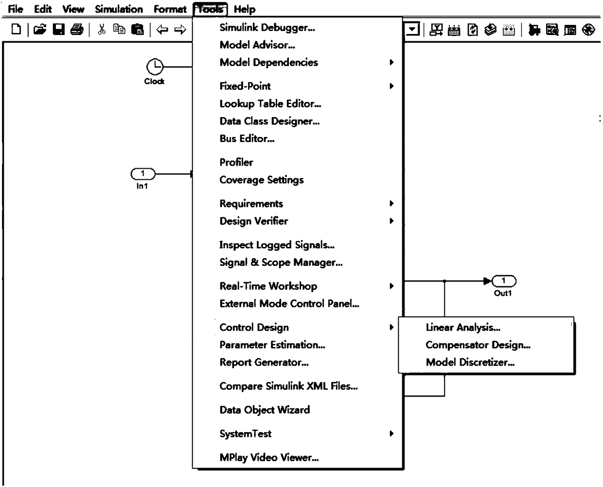 SIMULINK based parameter influence degree analysis method of load simulator