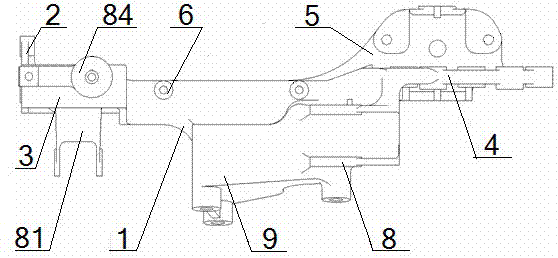 Integrated frame longitudinal beam connecting support