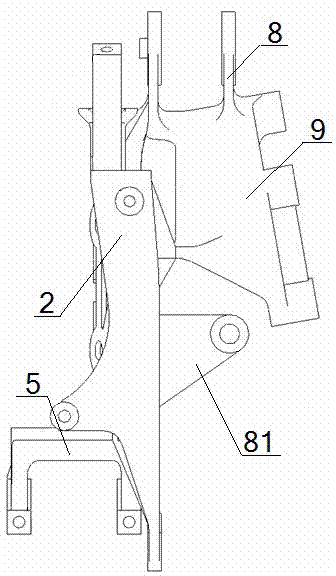 Integrated frame longitudinal beam connecting support