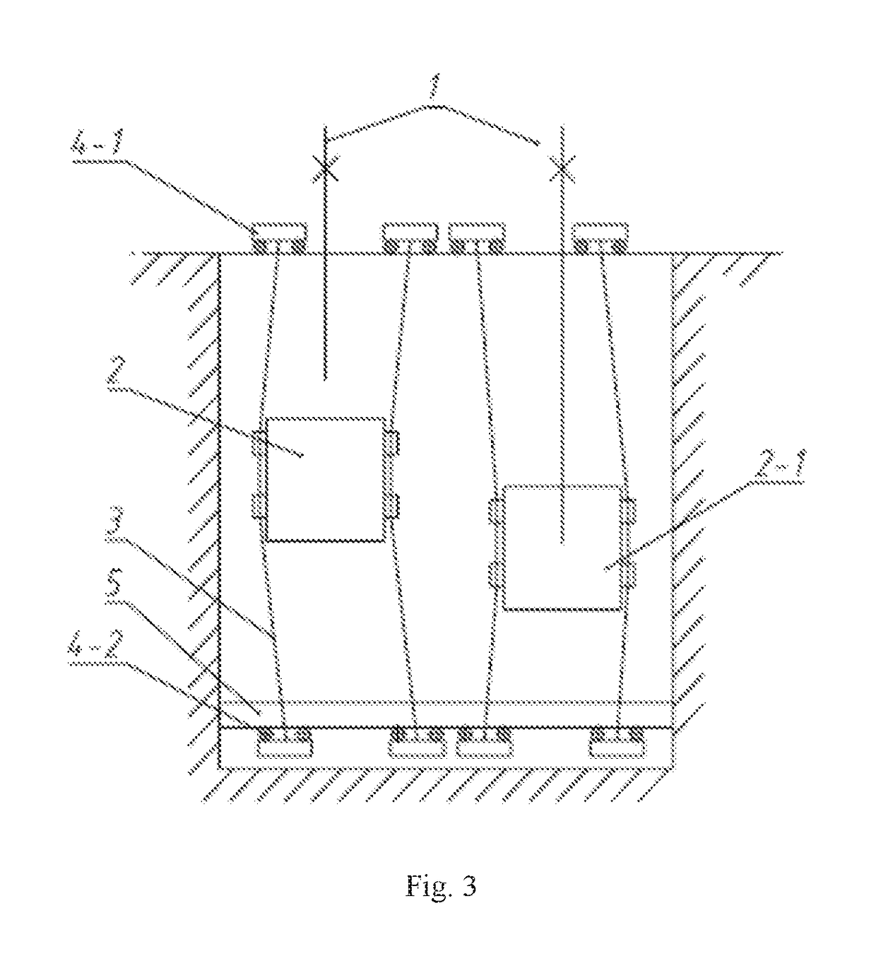 A horizontally movable vertical shaft rope guide and regulating method thereof