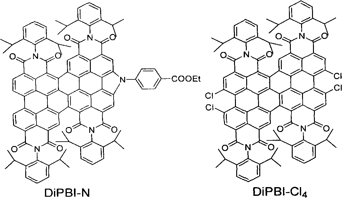 Application of di-perylene bisimide compound used as photosensitizer