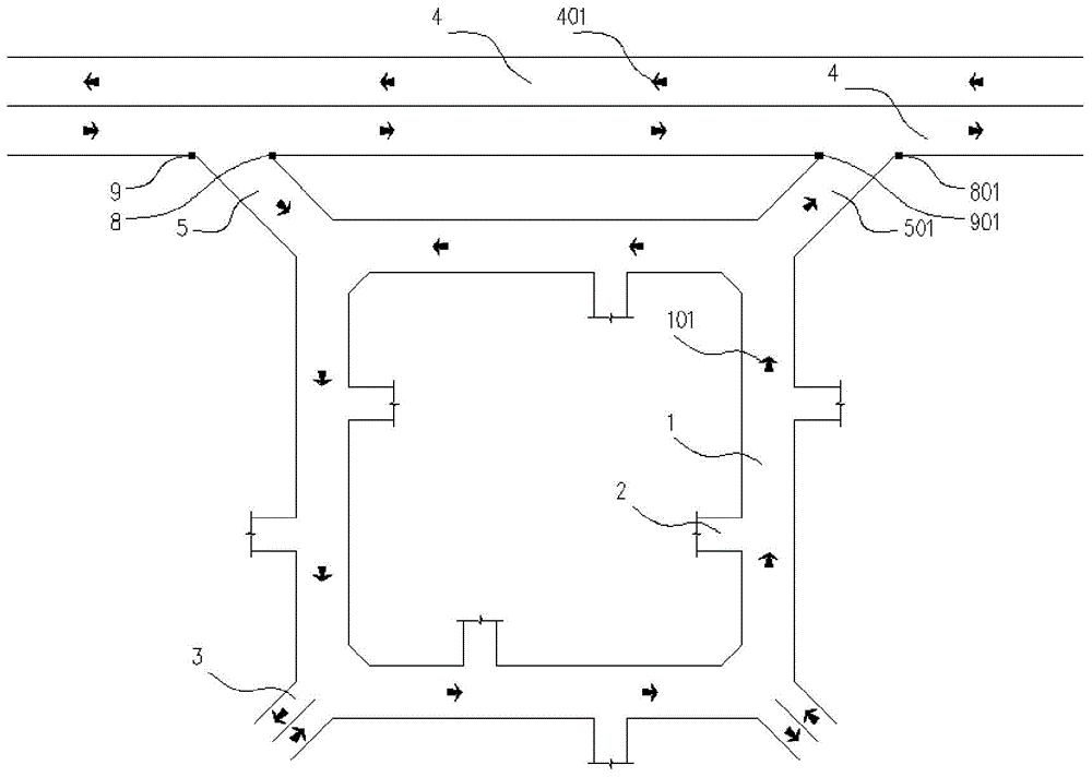 Composite underground corridor fireproof isolation device and method