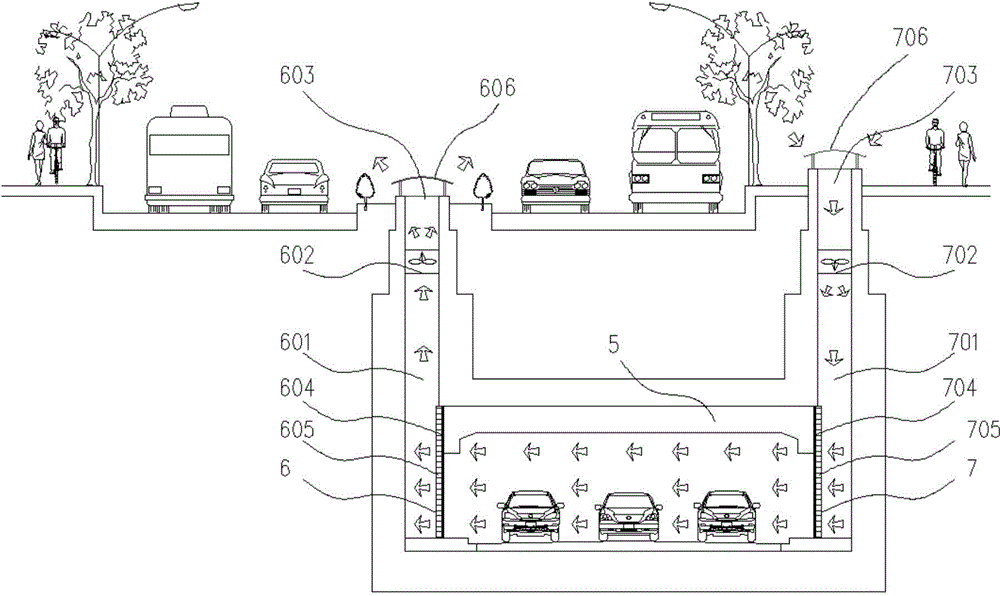 Composite underground corridor fireproof isolation device and method