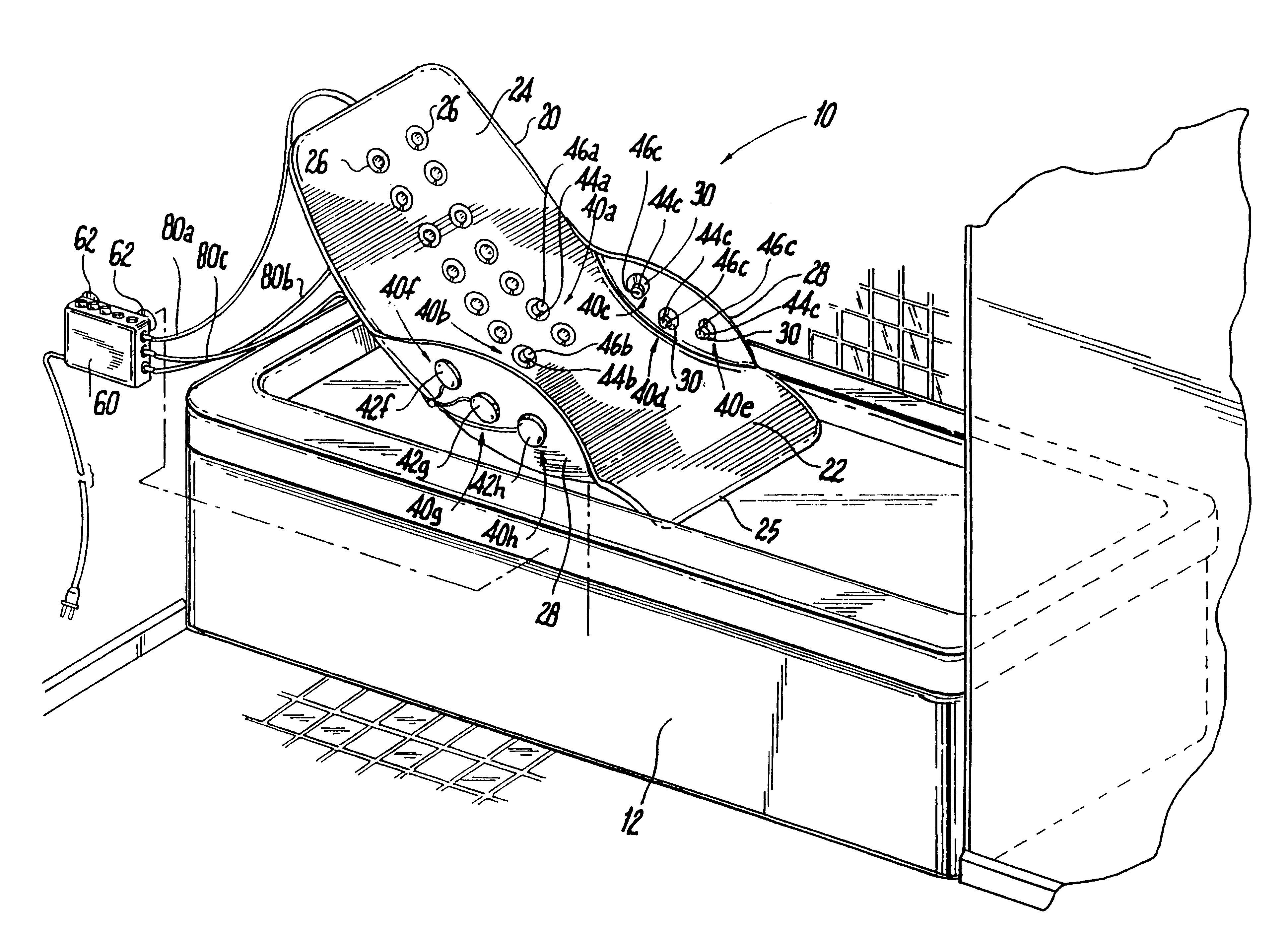 Submersible system for ultrasonic treatment