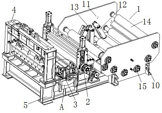 Automatic cutting machine of steel pipe welding coiled materials