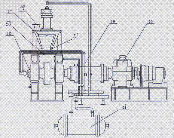 Device for preparing hot-press carbon-containing pellet