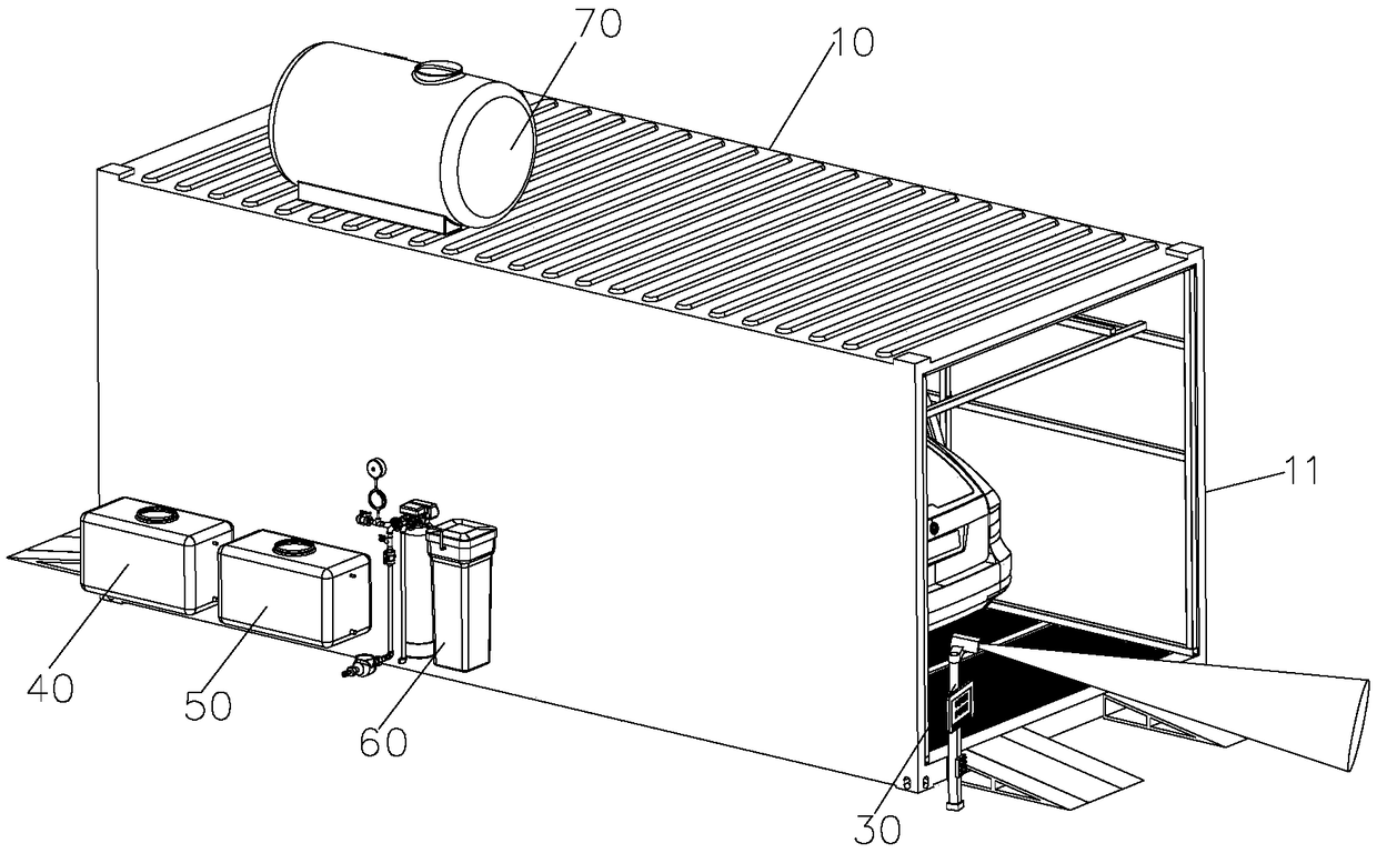 Vehicle washing machine and vehicle washing method