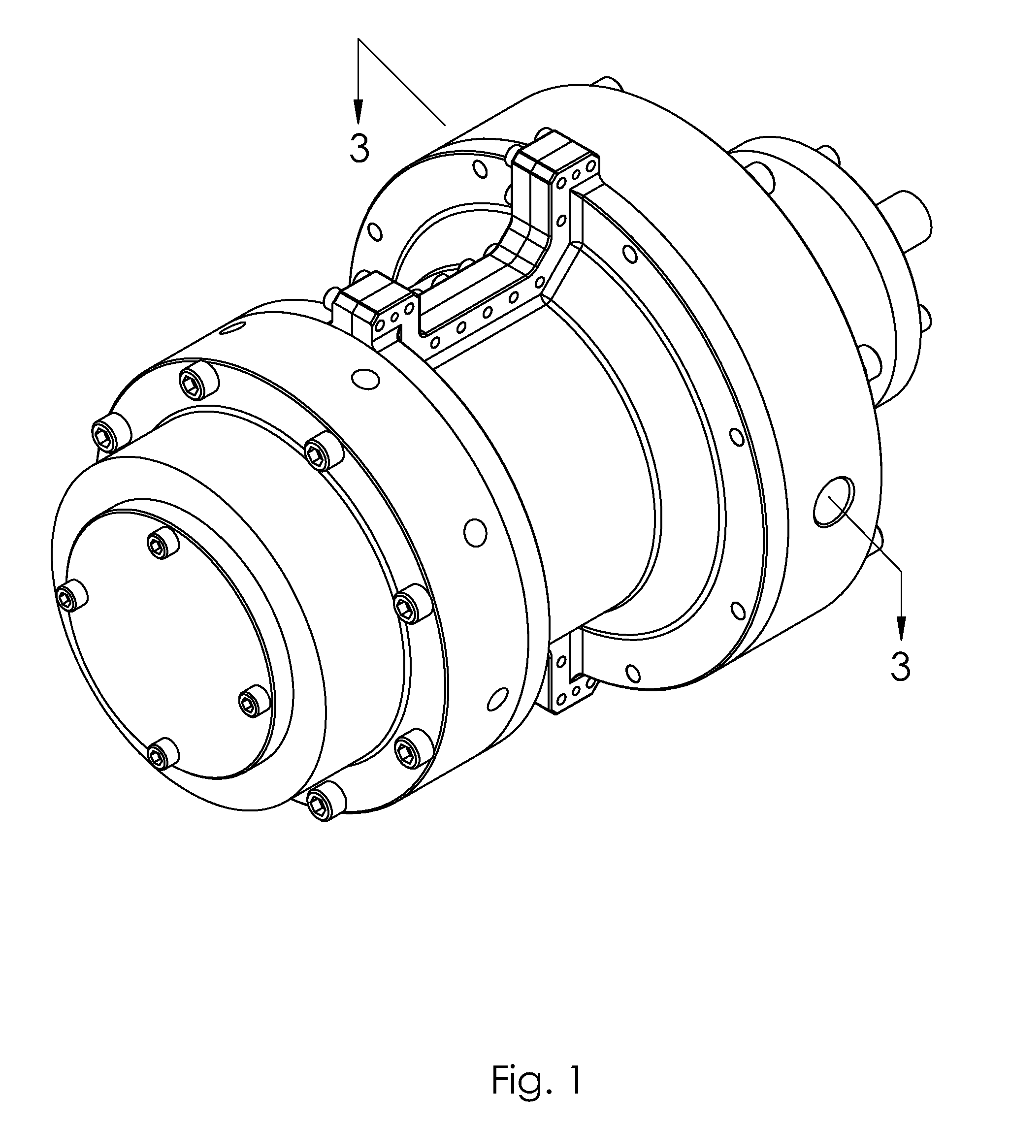 Progressive cavity compressor having check valves on the discharge endplate