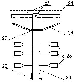 Flue gas desulfurizing tower and flue gas desulfurization and wastewater treatment method