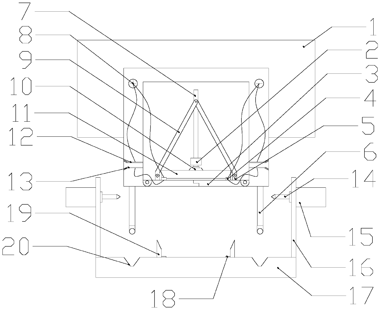 UAV automatic battery replacement device and control method for electric power inspection