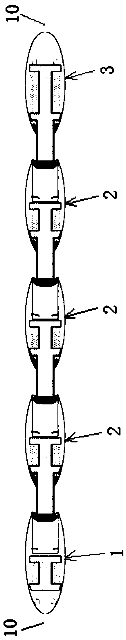 Bionic muscle strip units and bionic muscle system