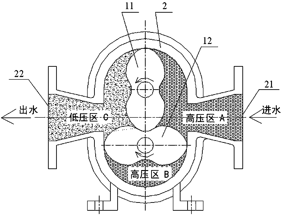 Capacity type micro water turbine, and fixed mixing ratio device based on water turbine