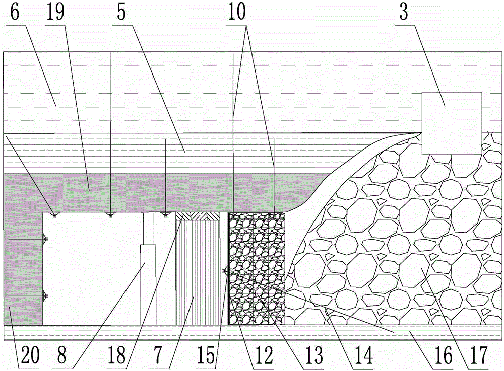 Fully mechanized caving face gob-side entry retaining process and ventilating method