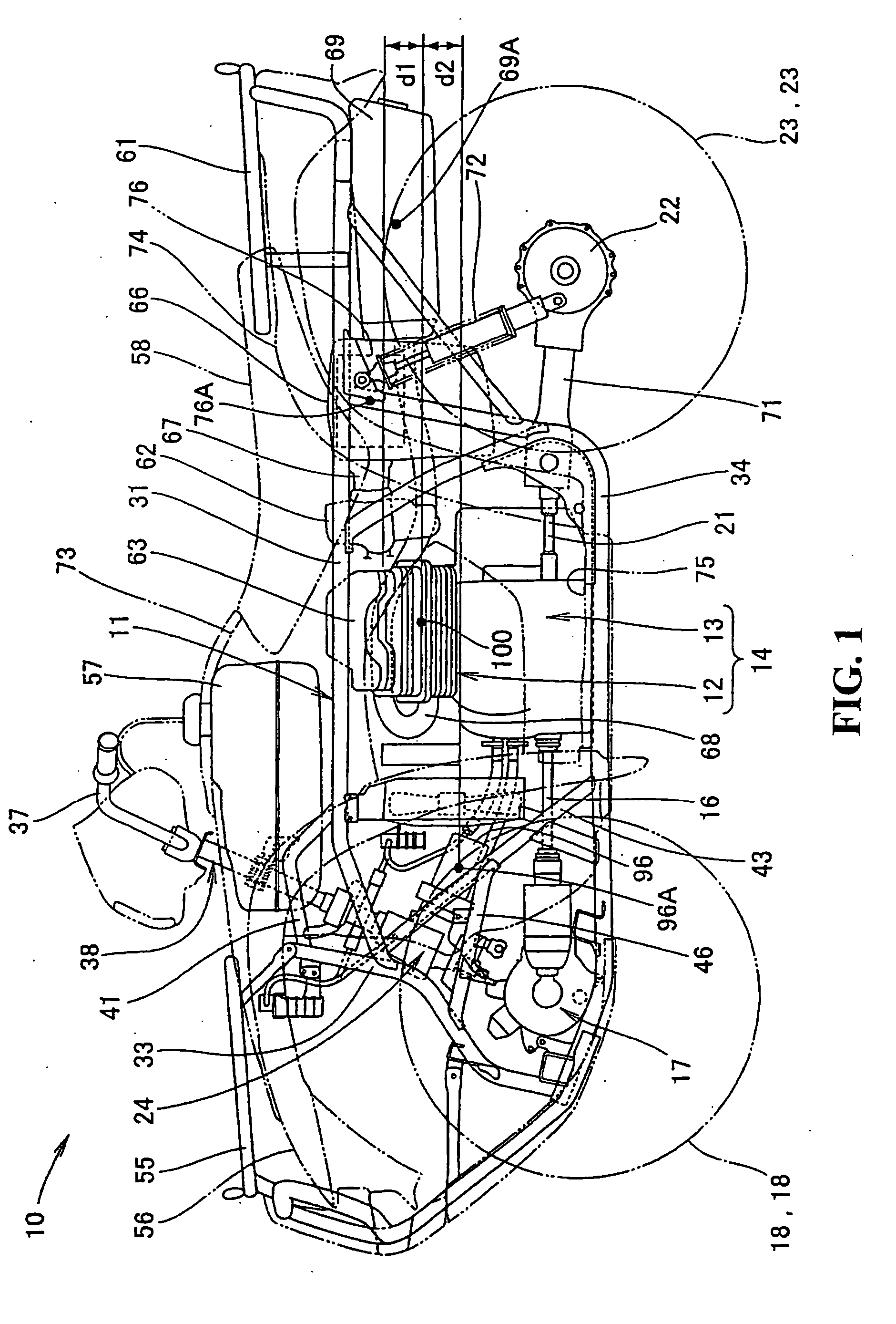 Saddle riding vehicle