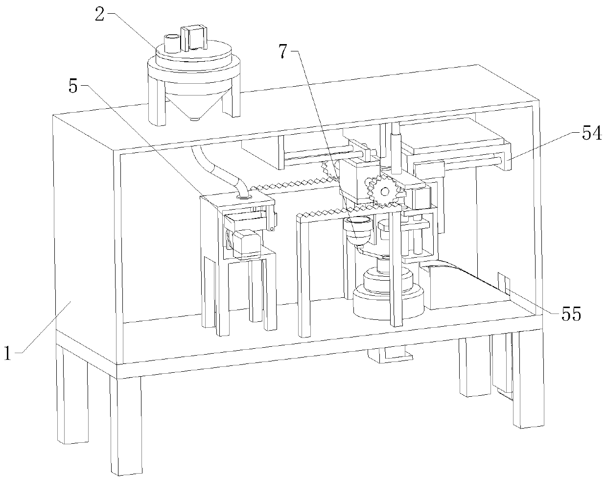 Automatic ring forming equipment of neodymium iron boron