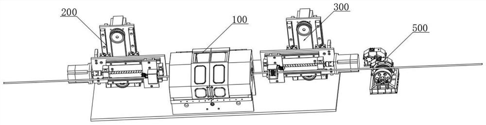 Automatic stripping device for insulating layer of high-power cable core wire