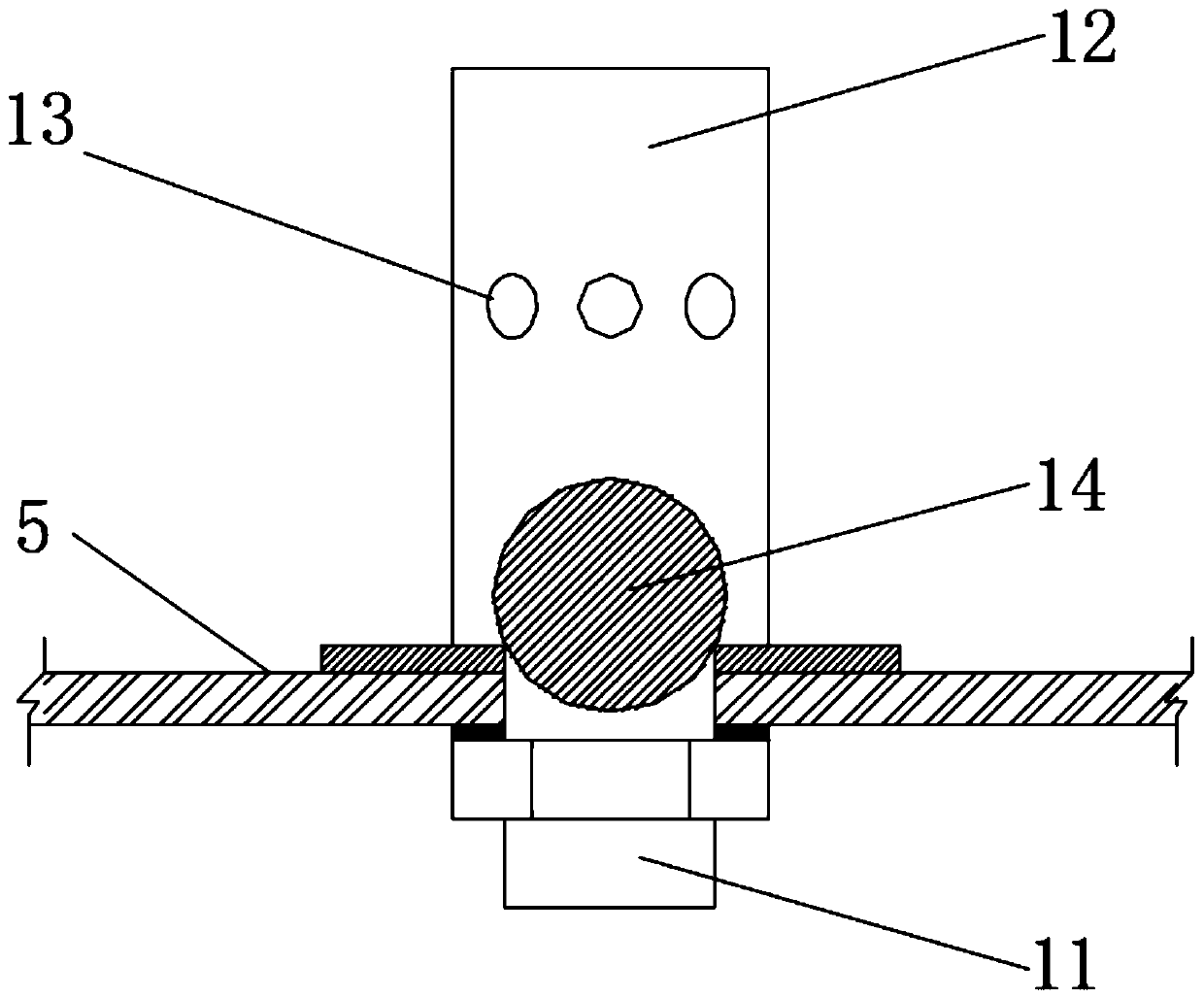 Water distribution system for tower-type fluidized bed reactor