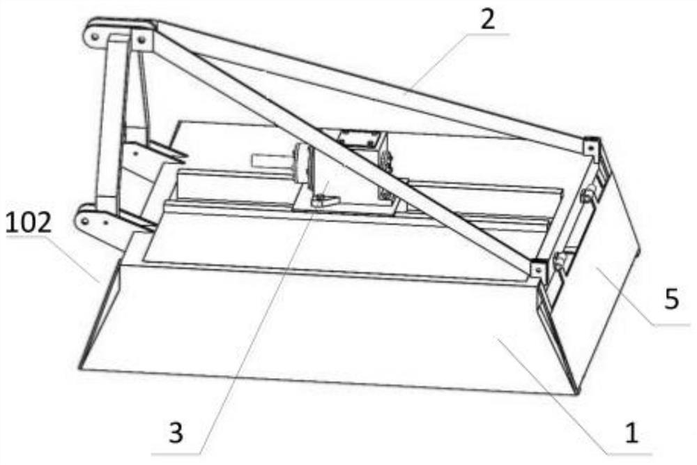 Vertical banana straw crushing and returning machine