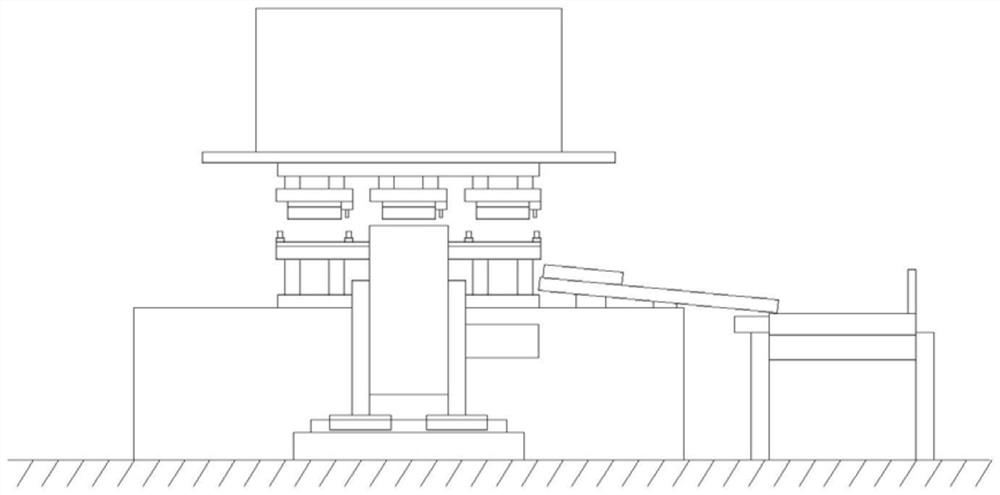 Discharge separation and concentrated transportation device of punching machine