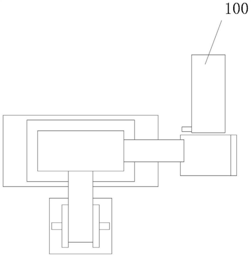 Discharge separation and concentrated transportation device of punching machine