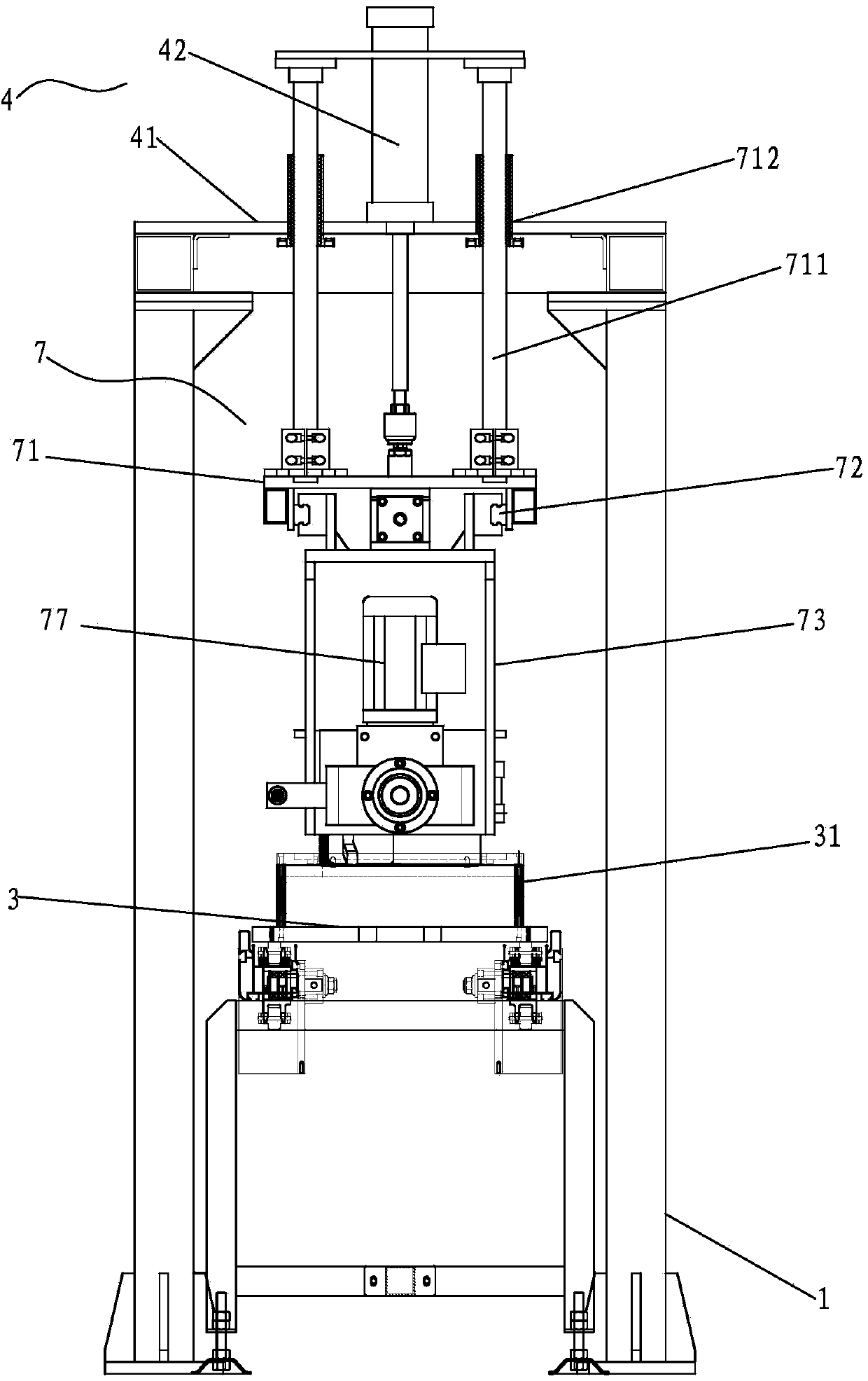 Device for automatically reversing generator shell