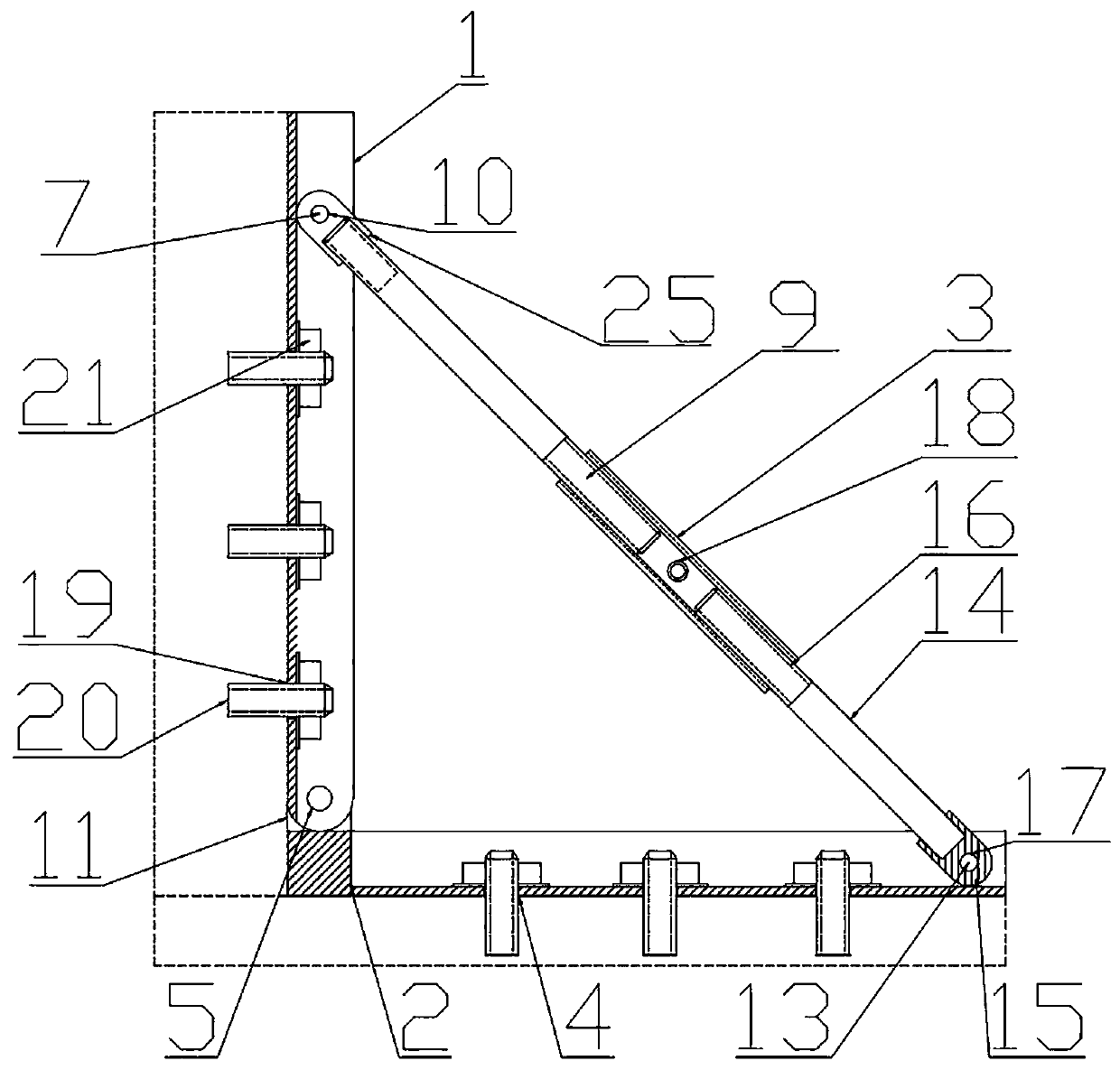 PC assembling type inner wall module fixing device for building