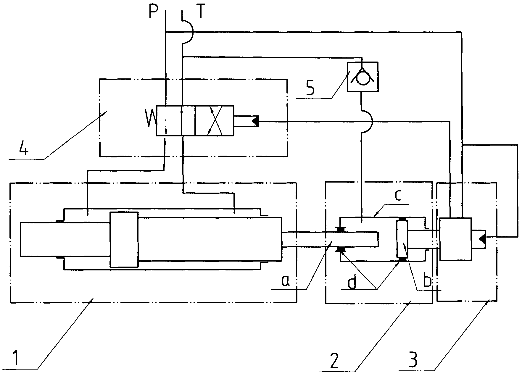 Stroke proportional transmission hydraulic circuit