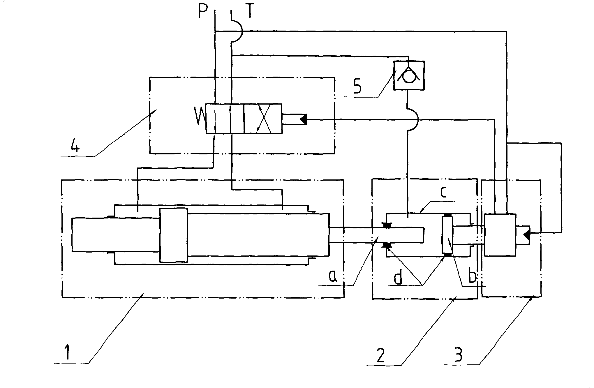 Stroke proportional transmission hydraulic circuit