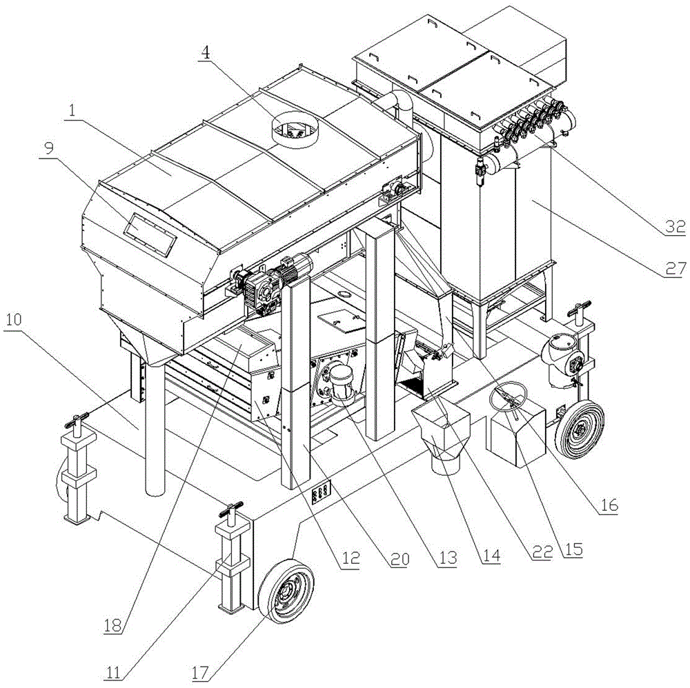 Efficient integrated cleaning equipment