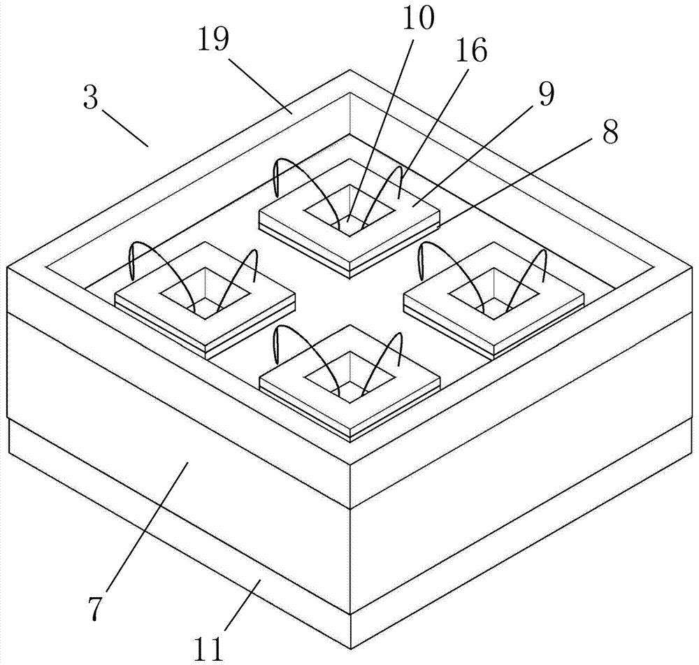 A kind of sapphire printed circuit board led lamp and manufacturing method thereof