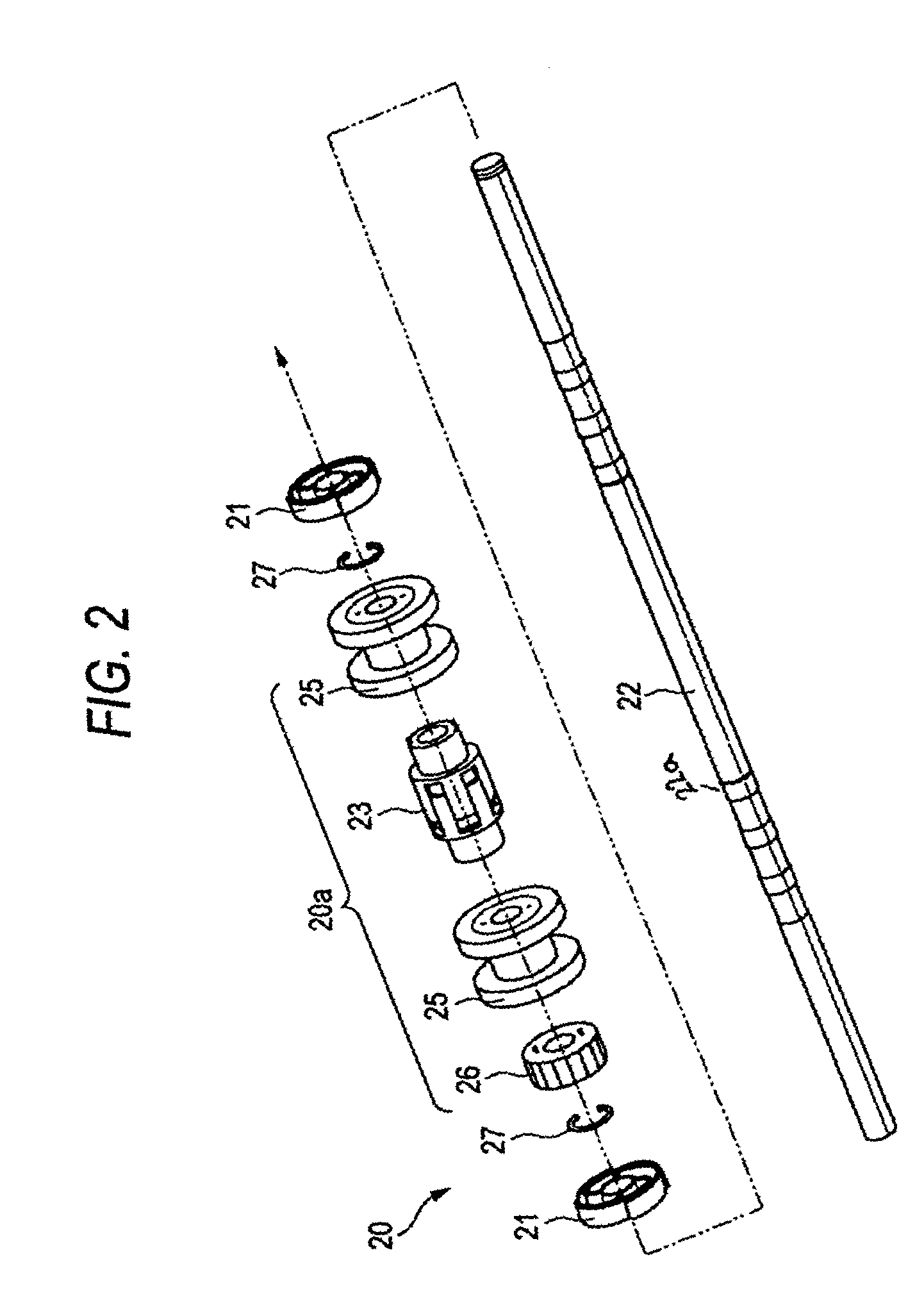 Paper gathering and feeding method and device therefor, and rotation member