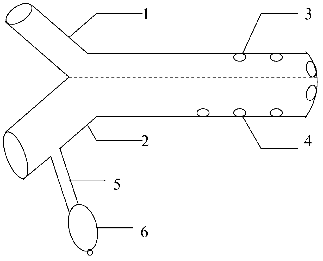 Double-chamber drainage tube with anti-blocking air bag