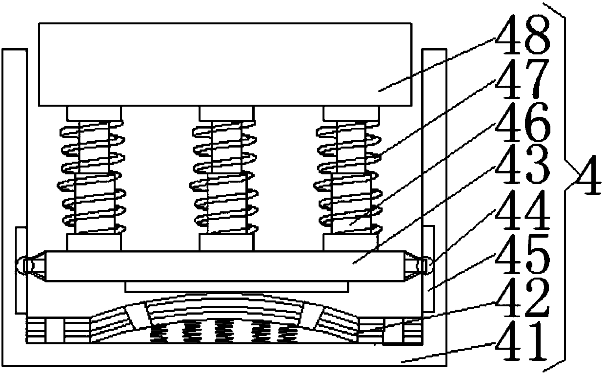 Riveting and pressing device used for alarm machining