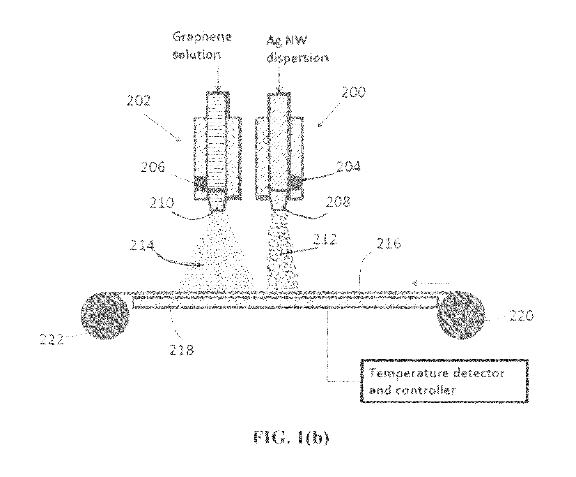 Method for producing conducting and transparent films from combined graphene and conductive nano filaments