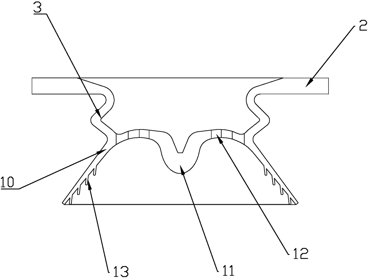 Suction disc for holed fruit and mounting mechanism of suction disc