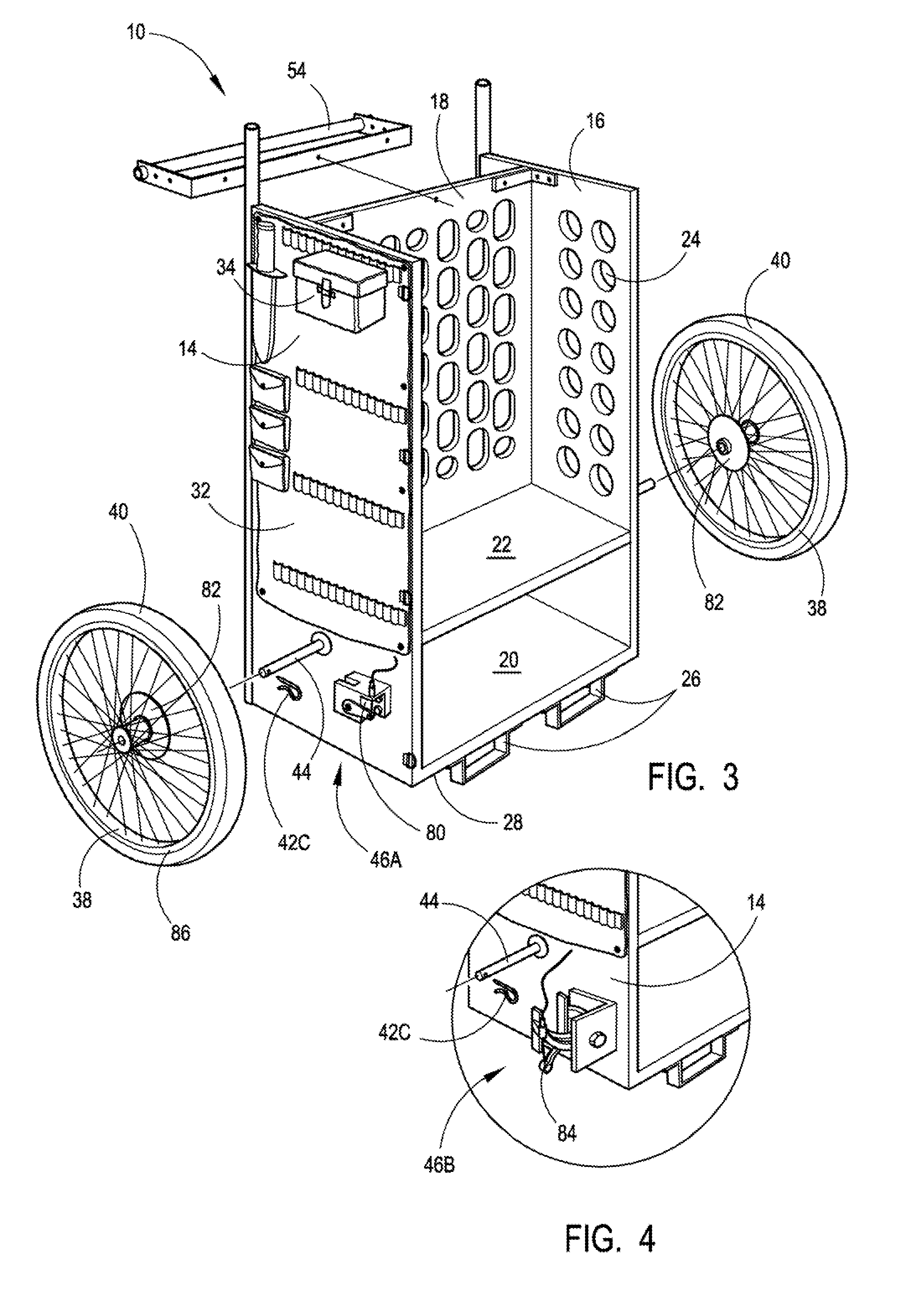 Disaster evacuation cart