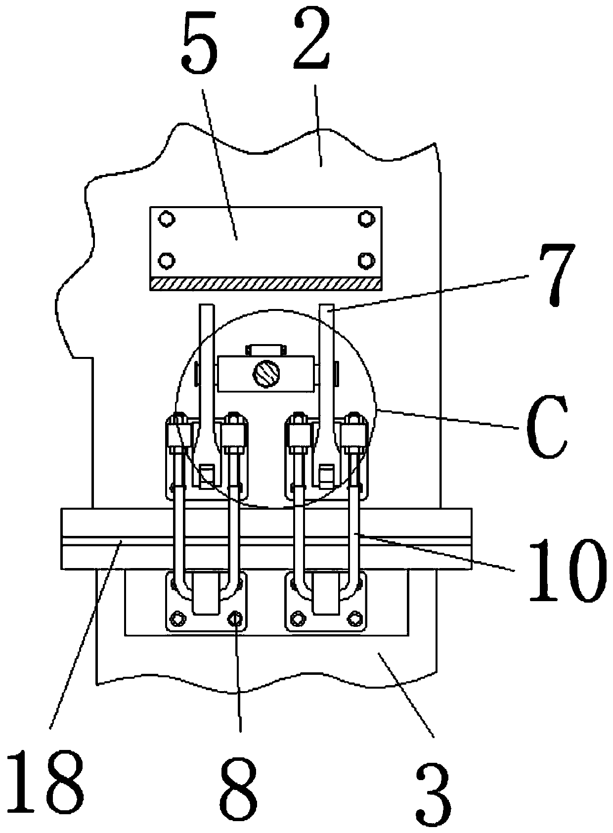 Vulcanization waste gas absorption device