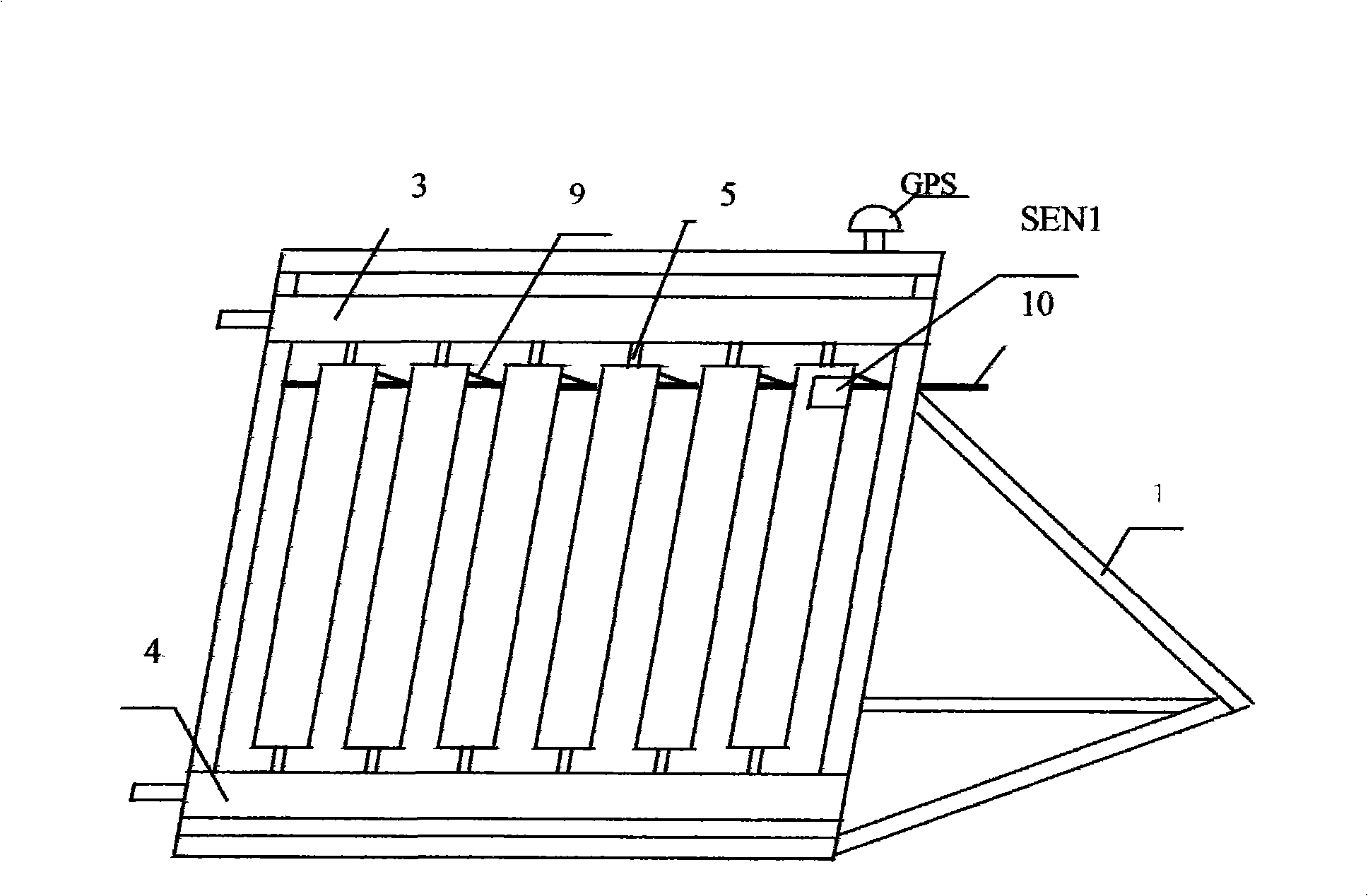 Auto sun-tracking system of solar energy gathering device