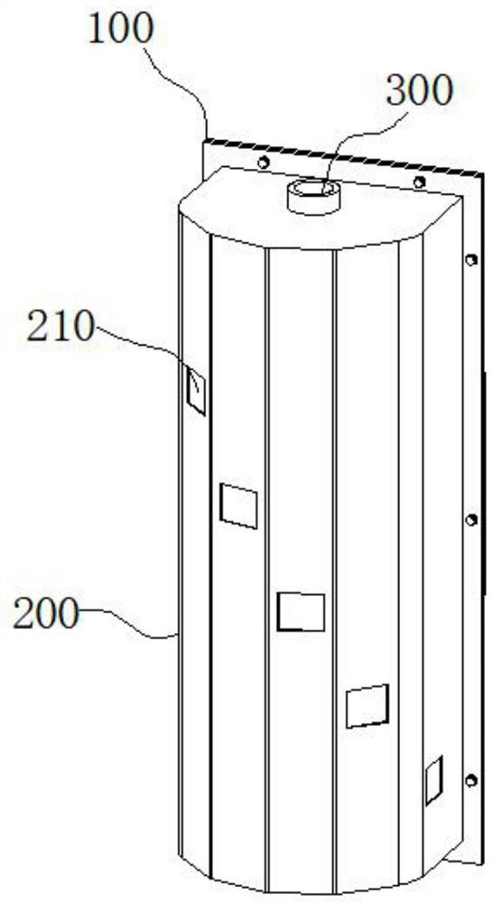 Vertical fixing seat for installing cameras