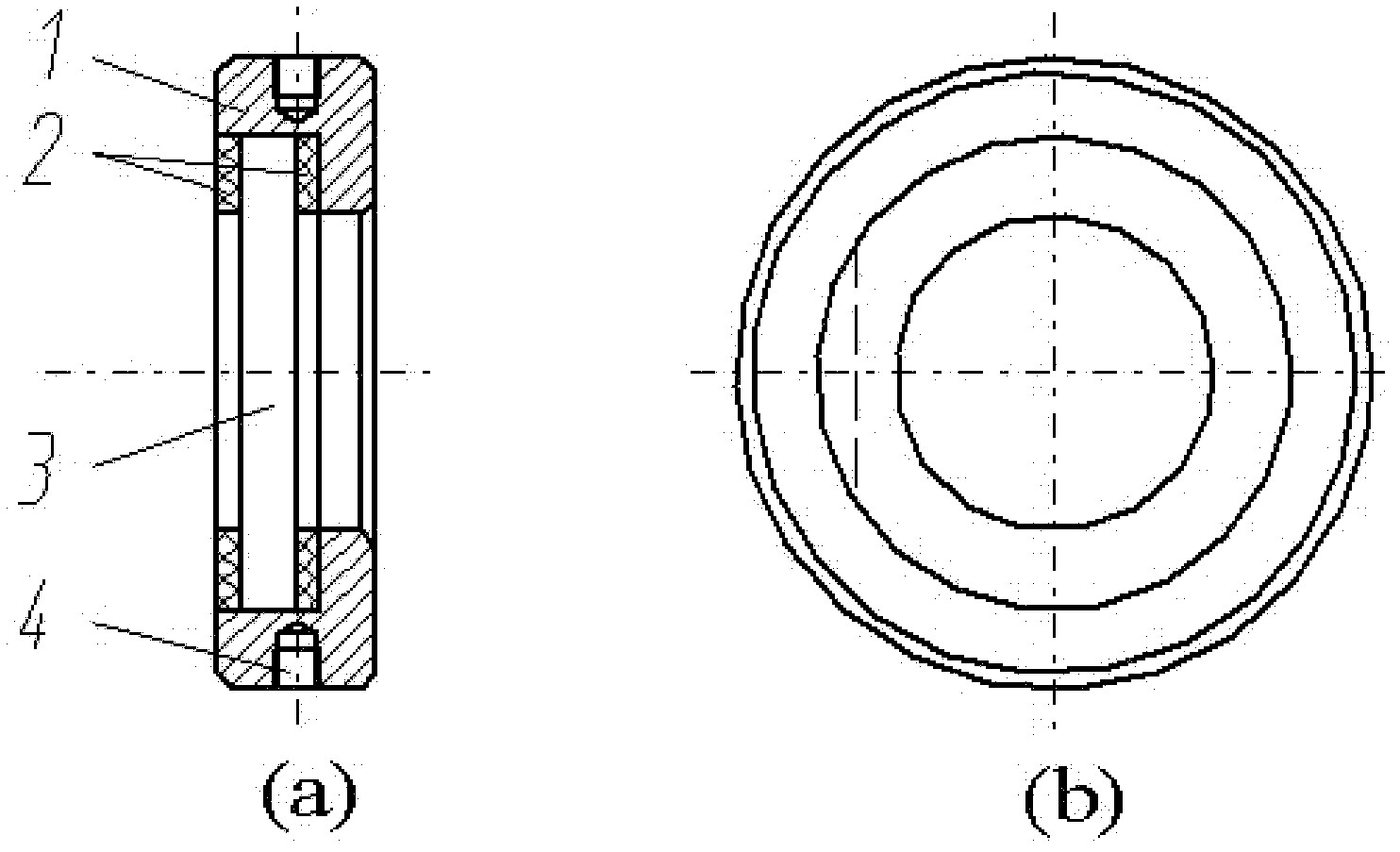 Clamping device for alignment of optical axis of compound wave plate