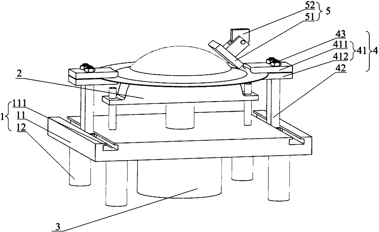 Electromagnetic pulse forming device of plate type part and forming method thereof