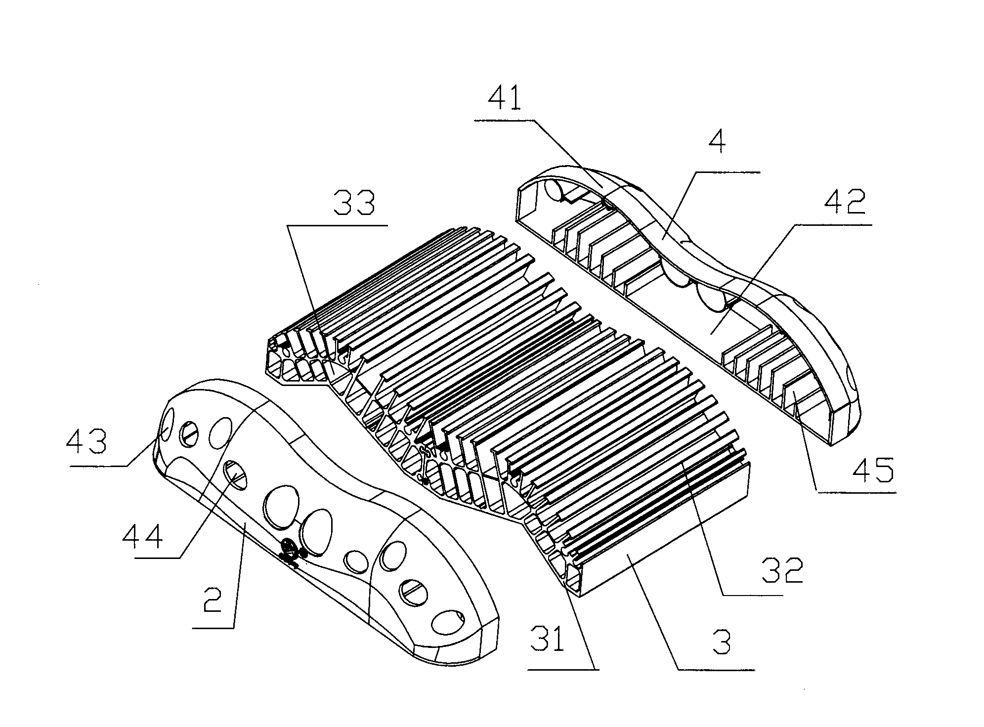 Light-emitting diode (LED) tunnel lamp