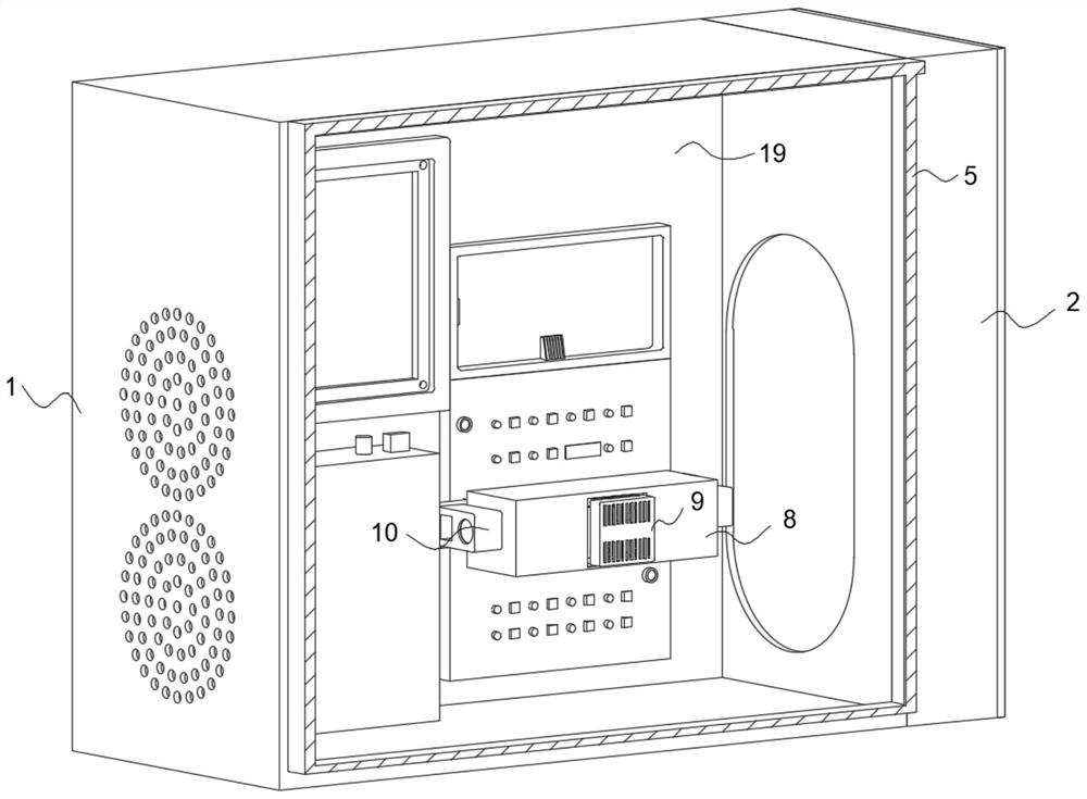 Computer mainframe heat dissipation structure