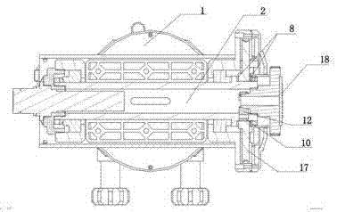 Equatorial telescope locking device