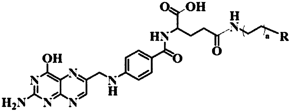 Nano-carrier particle prepared from sugar-modified folic acid derivative and application of nano-carrier particle