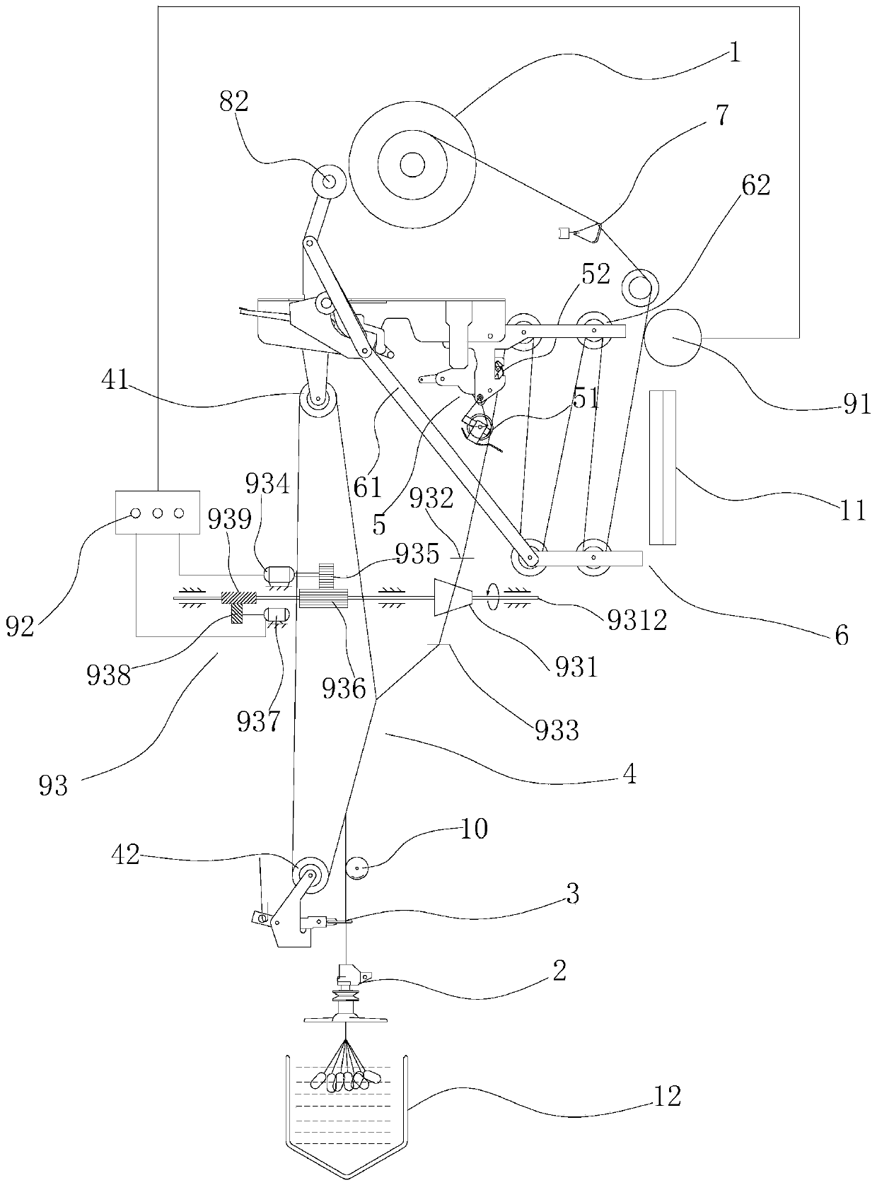 A kind of silk making device that reduces broken wire