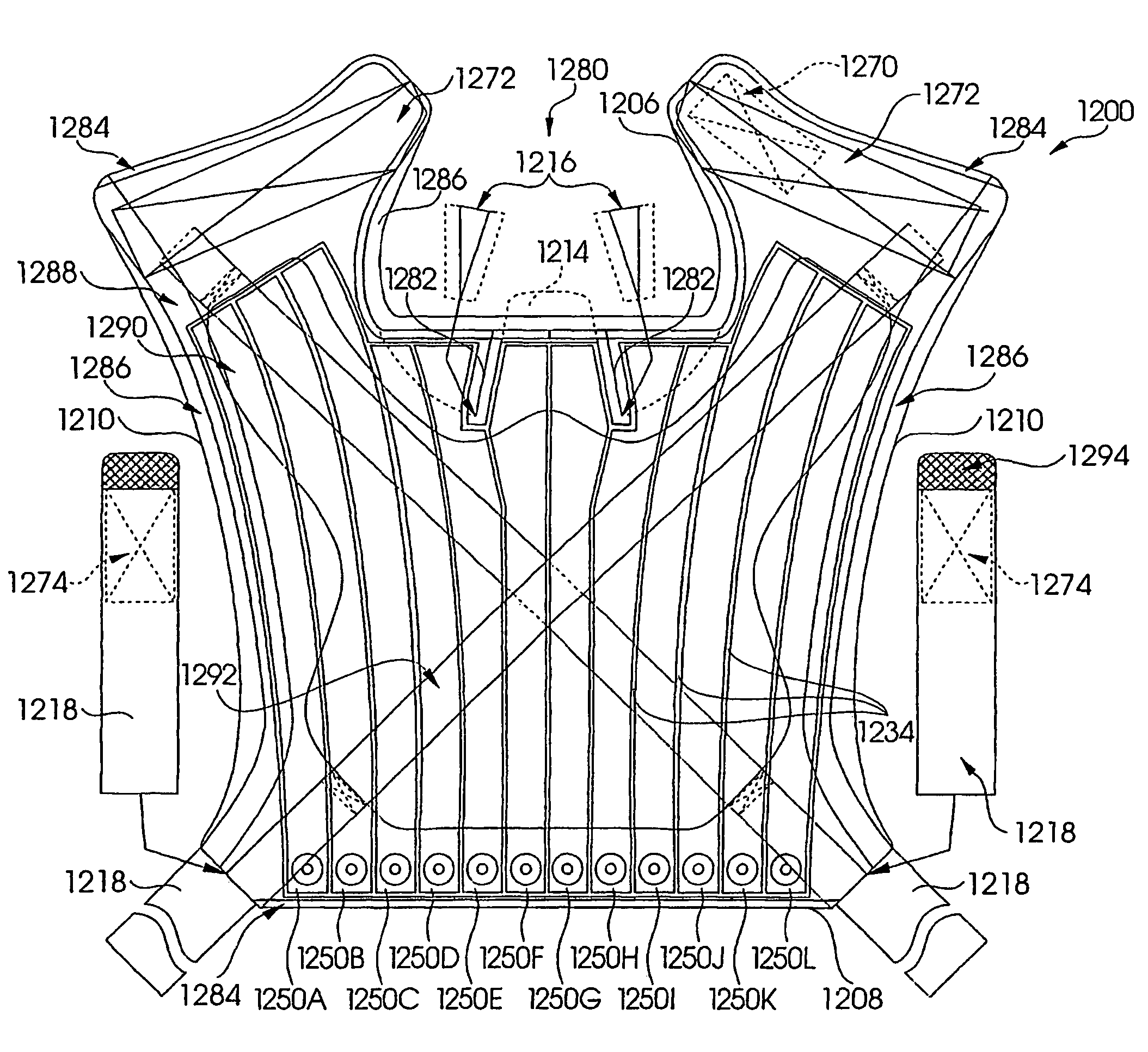 Inflatable massage garment