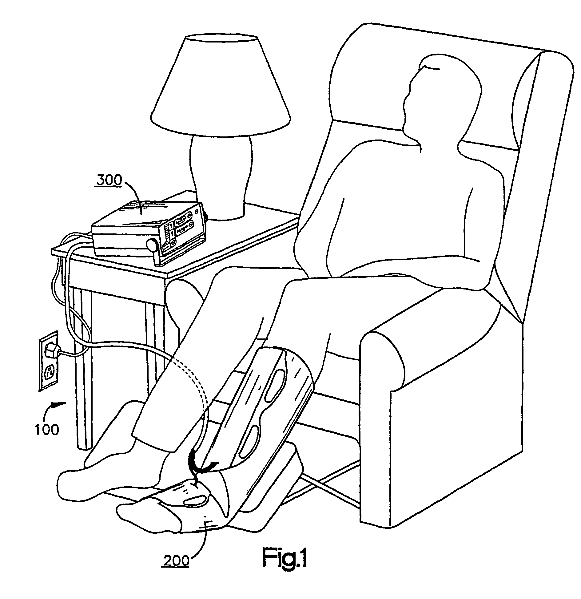 Inflatable massage garment