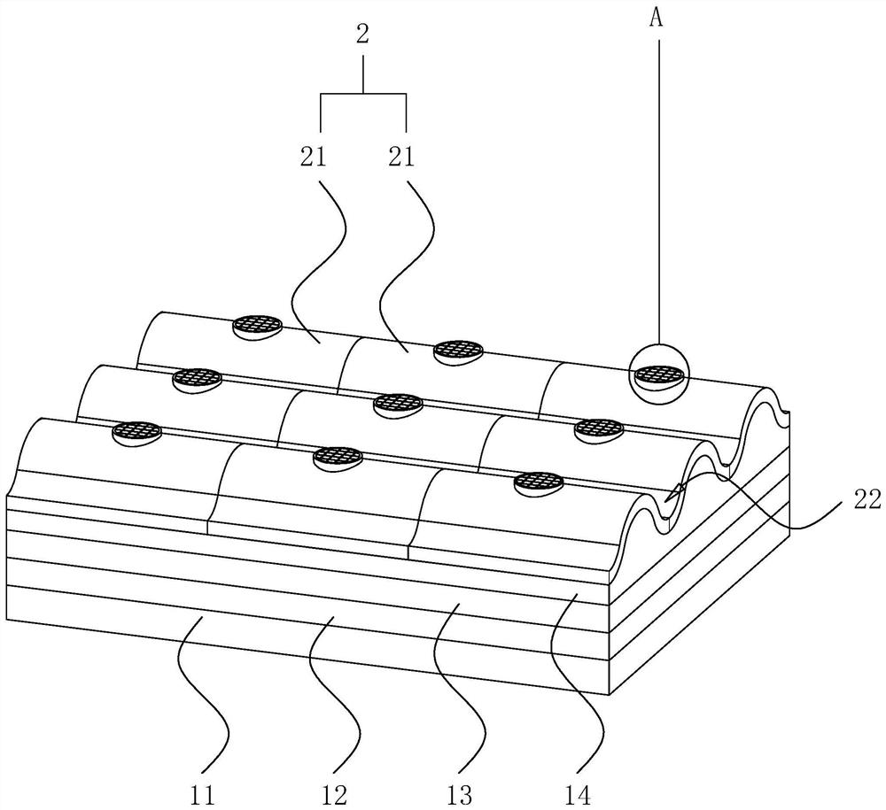 An artificial lake anti-seepage structure