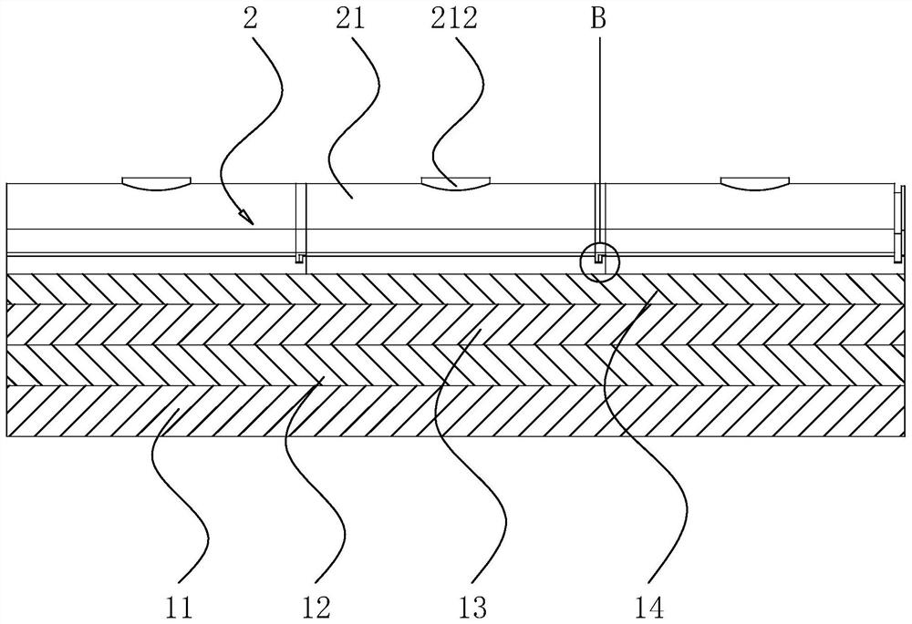 An artificial lake anti-seepage structure